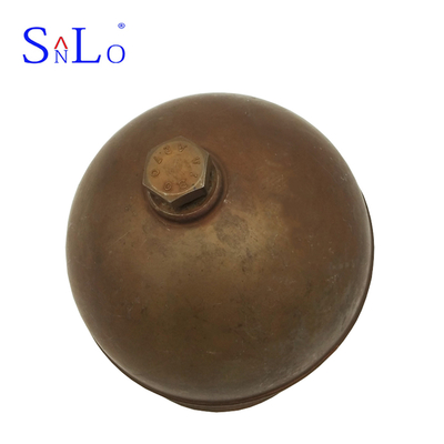 Brown Copper Round Shape Magnetic Float Valve Level Gauge Accessories